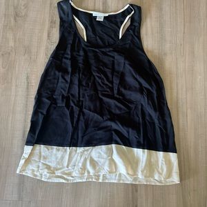 Black & Tan Flowy tank